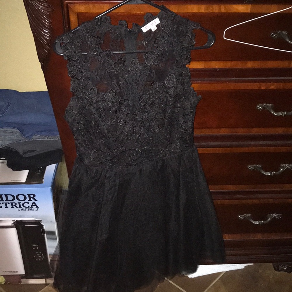 Black Lace top dress